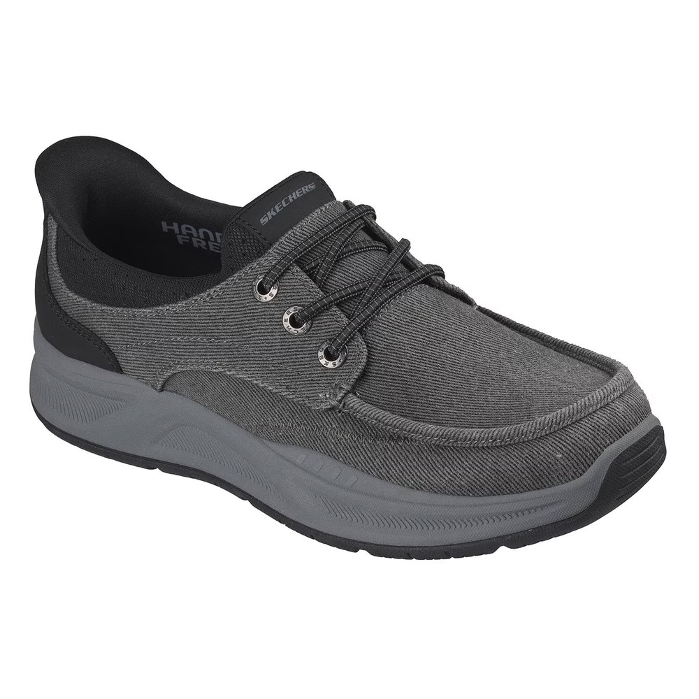Skechers Mens Swift Fit Canvas Slip On Sneaker Black Size 10 210800